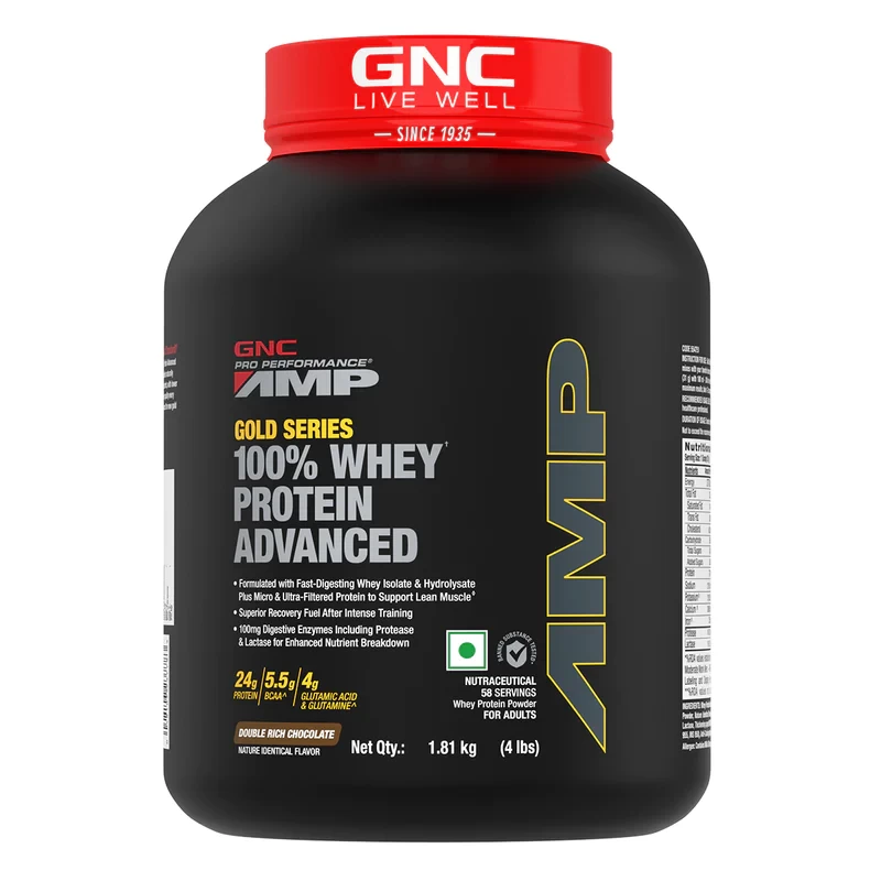 GNC AMP Gold Series 100% Advanced Whey Protein Powder